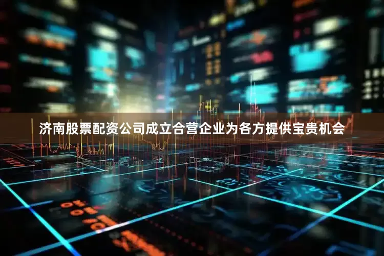 济南股票配资公司成立合营企业为各方提供宝贵机会