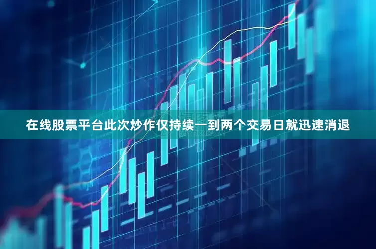 在线股票平台此次炒作仅持续一到两个交易日就迅速消退