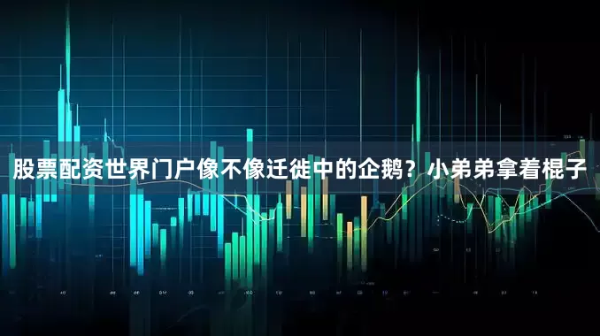 股票配资世界门户像不像迁徙中的企鹅？小弟弟拿着棍子